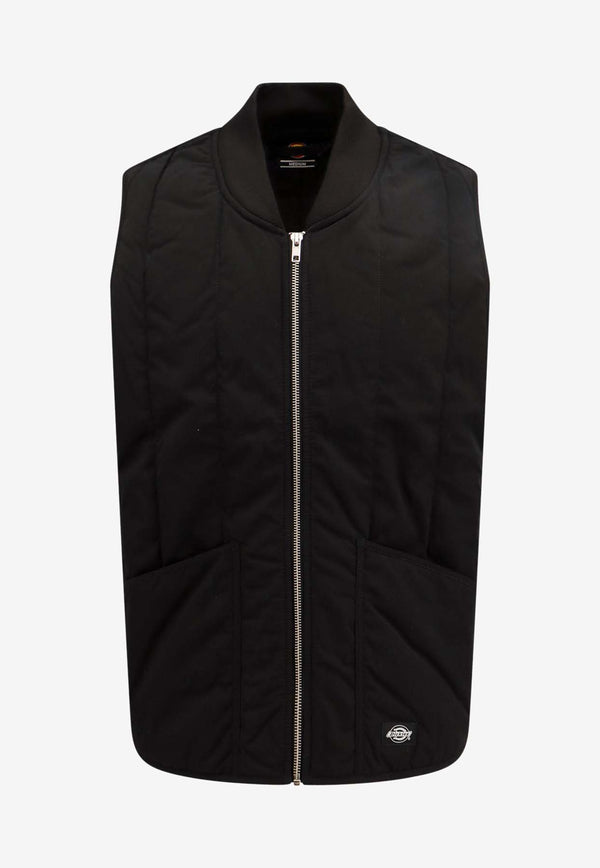 Dickies Zip-Up Padded Vest Black DK0A4YVG_BLK1