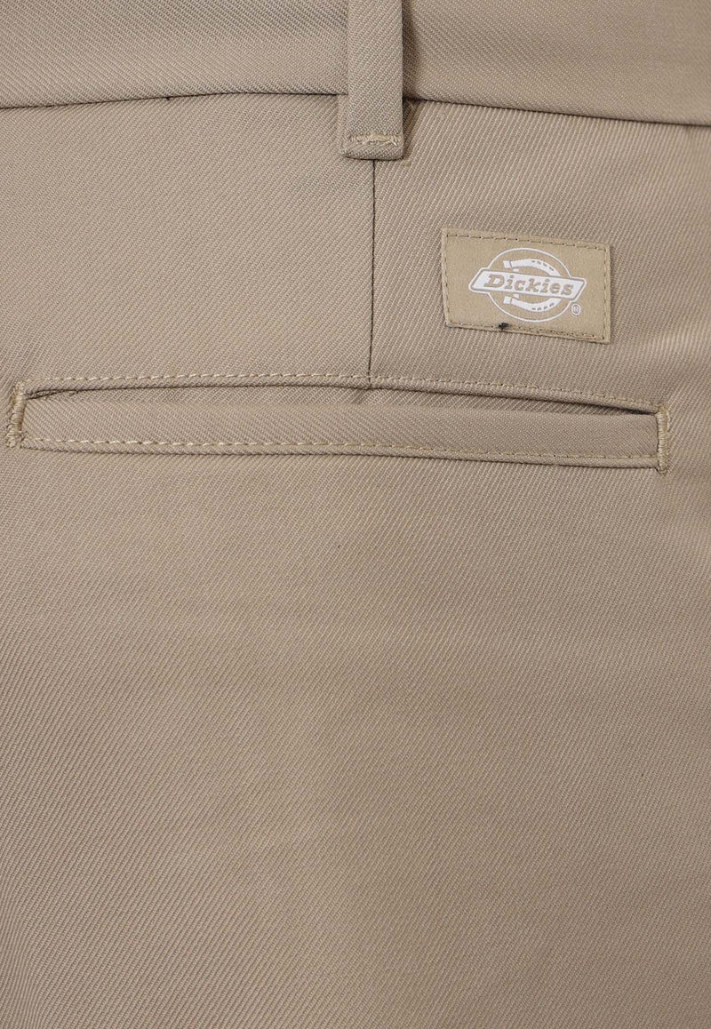 Dickies Logo Patch Chino Pants Beige DK0A4YVN_DS01