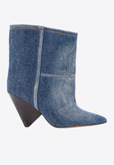 Isabel Marant Miyako 90 Denim Ankle Boots Blue HBO0066FCA4A10S_40WB