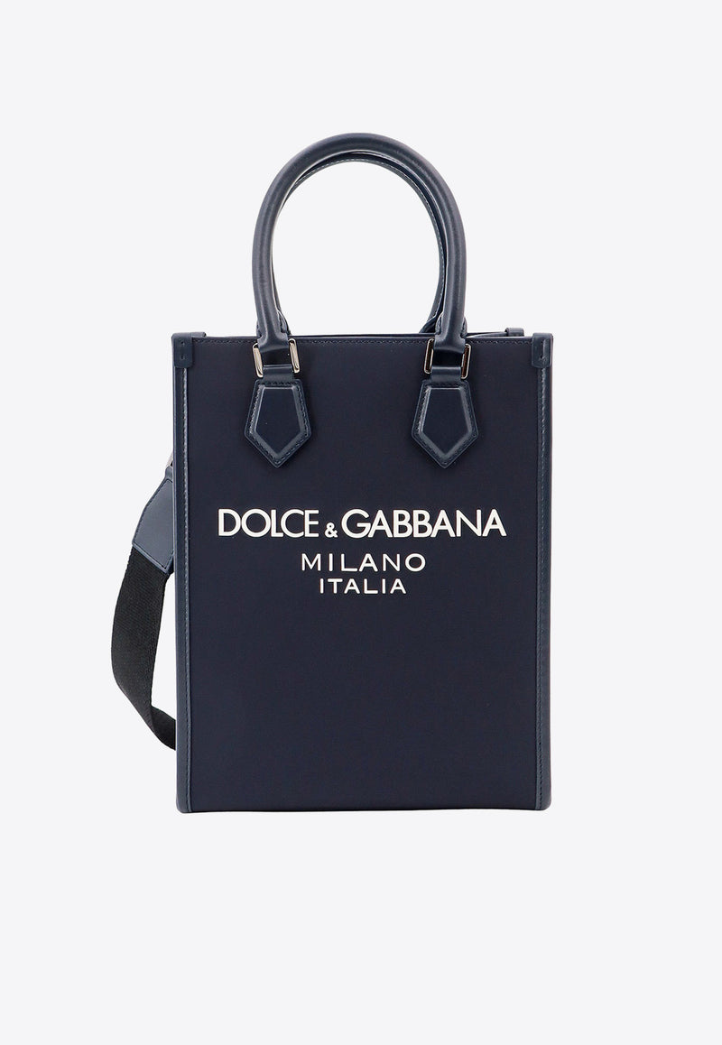 Dolce & Gabbana Small Logo Tote Bag Blue BM2123AG182_8C653