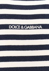 Dolce & Gabbana Striped Crewneck T-shirt Monochrome G8RK8TG7K3P_S9000