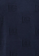 Dolce & Gabbana Monogram Jacquard Crewneck Sweater Blue GXX02TJAST6_B1622