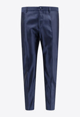 Dolce & Gabbana Tapered-Leg Tailored Pants Blue GY6FETFU1Y0_B1622