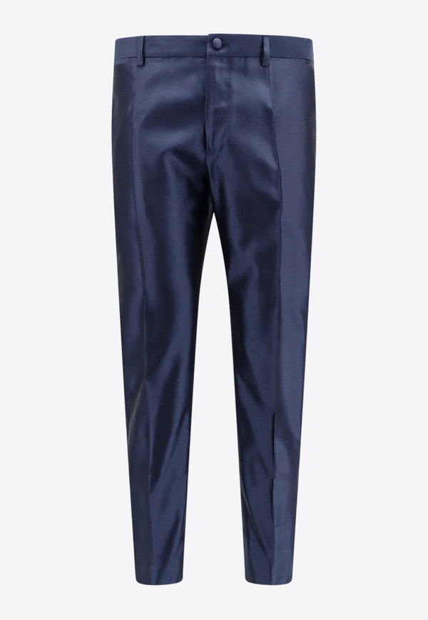 Dolce & Gabbana Tapered-Leg Tailored Pants Blue GY6FETFU1Y0_B1622