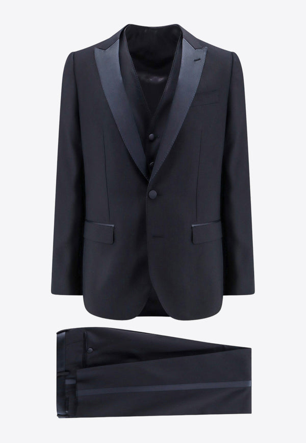 Dolce & Gabbana Tailored Wool Tuxedo Suit - Set of 3 Blue GK2WMTGG829_B6712