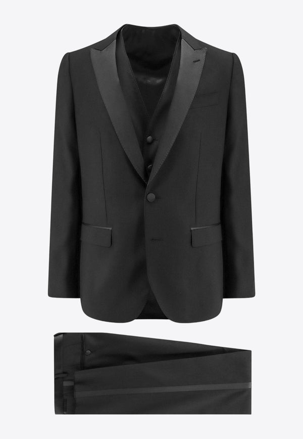 Dolce & Gabbana Tailored Wool Tuxedo Suit - Set of 3 Black GK2WMTGG829_N0000