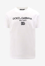 Dolce & Gabbana DG Milano Crewneck T-shirt White G8PD7ZG7B9X_W0800