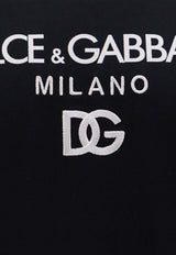 Dolce & Gabbana DG Milano Crewneck T-shirt Black G8PD7ZG7B9X_N0000