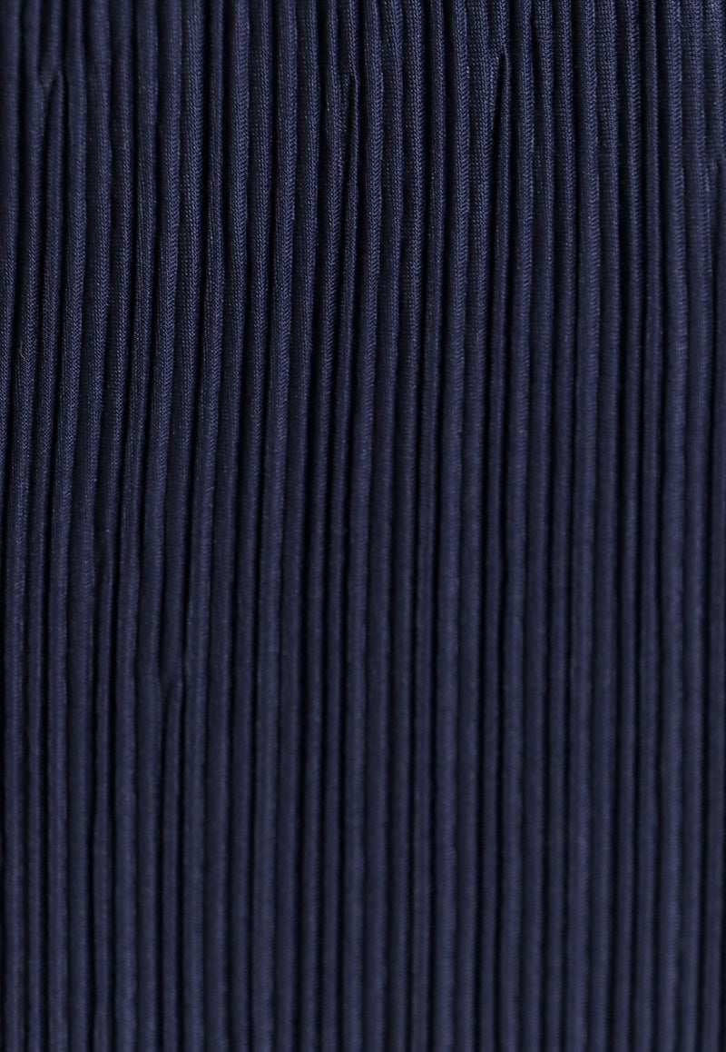 LE17SEPTEMBRE Ribbed Maxi Wrap Skirt Blue LS2411SK001ENA_NAVY