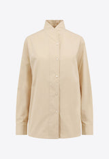 Toteme Overlay Long-Sleeved Shirt Beige 241WRT993FB0070_007