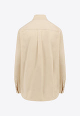 Toteme Overlay Long-Sleeved Shirt Beige 241WRT993FB0070_007