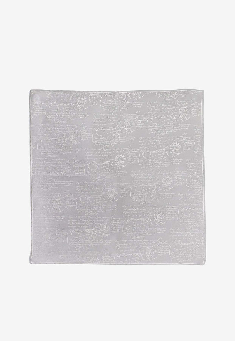 Berluti Scritto Silk Foulard Gray T26HP01001_14N