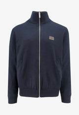 Berluti Leather Patch  Reversible Zip-Up Jacket Blue R26KZL13001_N40