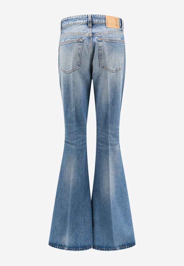 Haikure Farrah Flared Jeans Blue HEW03305DF124_L0832