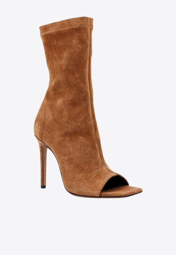 Paris Texas Amanda 105 Suede Ankle Boots Brown PX1155XVST3_RHUM