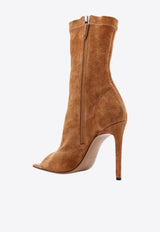 Paris Texas Amanda 105 Suede Ankle Boots Brown PX1155XVST3_RHUM