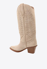 Paris Texas Rosario 60 Suede Boots Beige PX854BXV003_ECRU