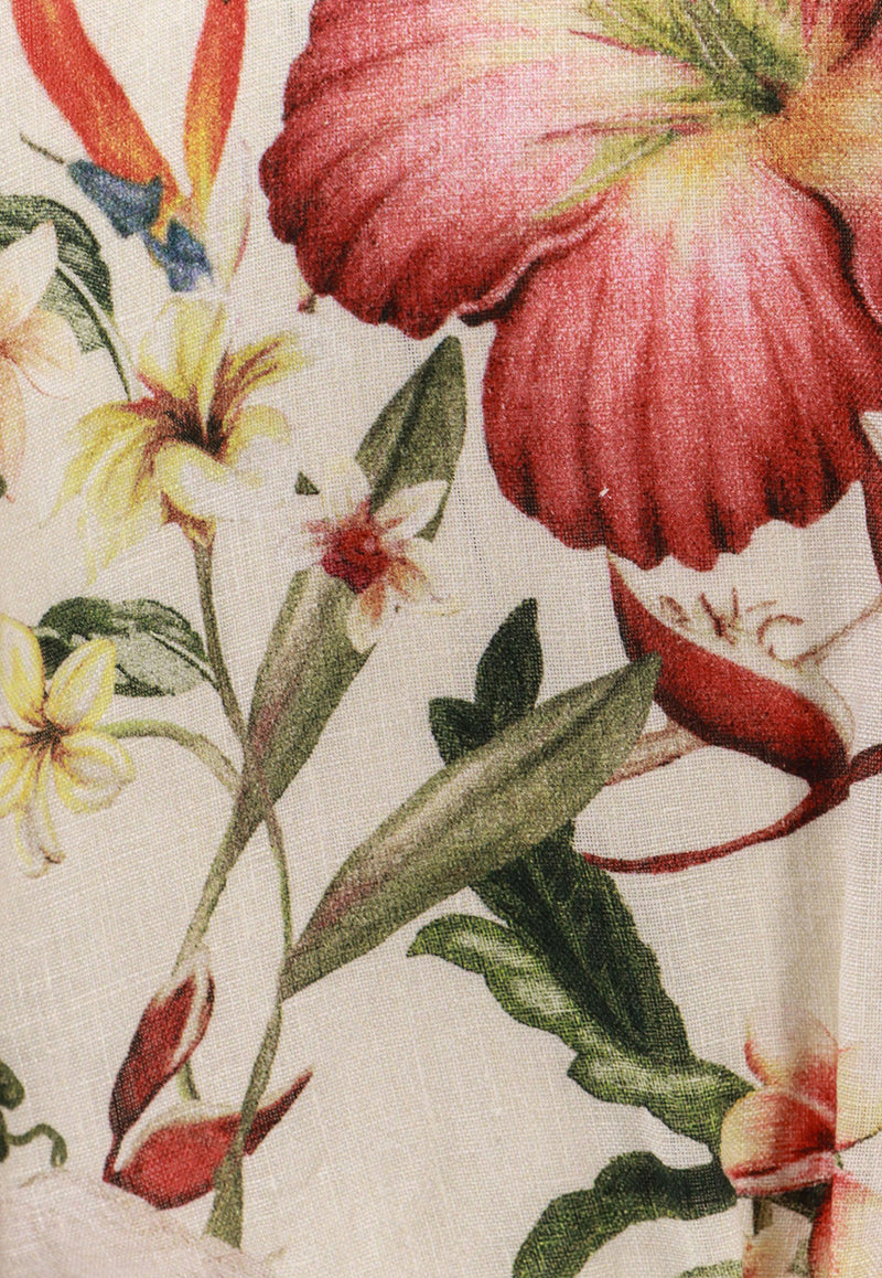 Zimmermann Lexi Floral Print Mini Wrap Dress Multicolor 8334DRS245_IVPM