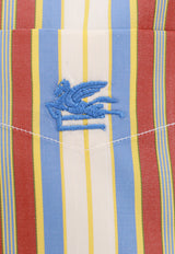 Etro Logo Embroidered Striped Shirt Multicolor WRIA001899TR547_S8451