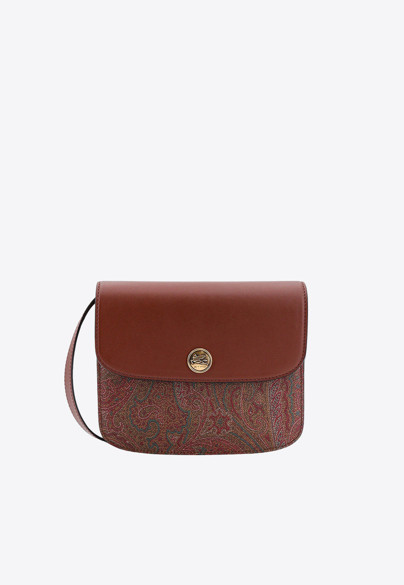 Etro Essential Paisley Jacquard Shoulder Bag Brown WP1C0001AA014_M0021