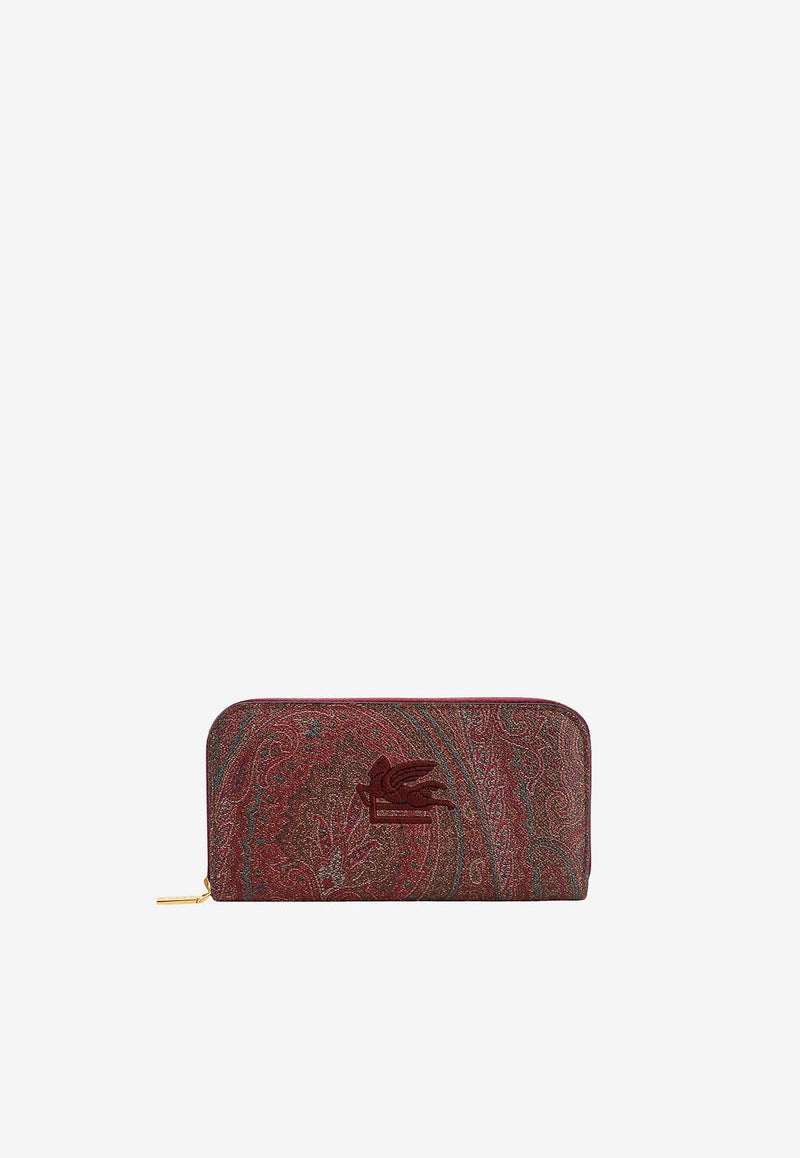 Etro Paisley-print Embroidered Logo Wallet WP2D0006AA001_M0019