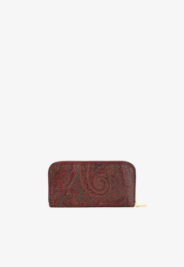 Etro Paisley-print Embroidered Logo Wallet WP2D0006AA001_M0019