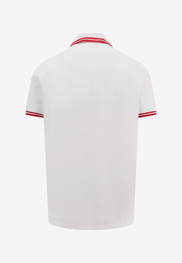 Etro Pegaso Short-Sleeved Polo T-shirt MRMD0007AC174_W0800 White
