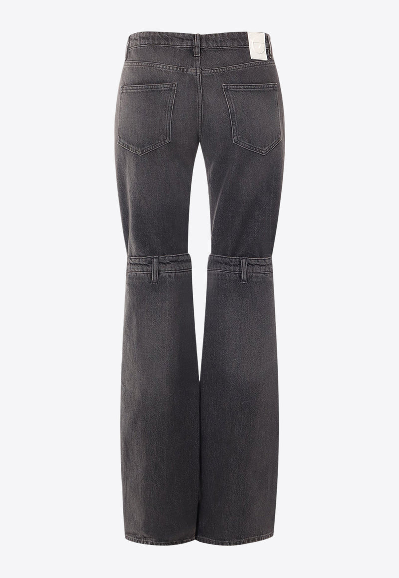 Coperni Open-Knee Washed Jeans Black COPP55852_WSBL