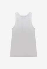 Coperni Logo Embroidered Tank Top White COPJS12510_OPTWHT