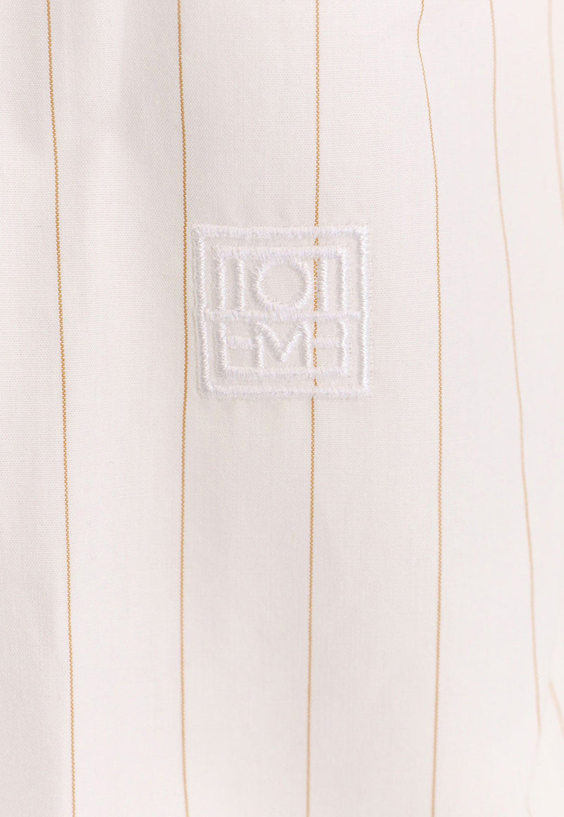 Toteme Long-Sleeved Striped Shirt White 234WRT810FB0119_P115