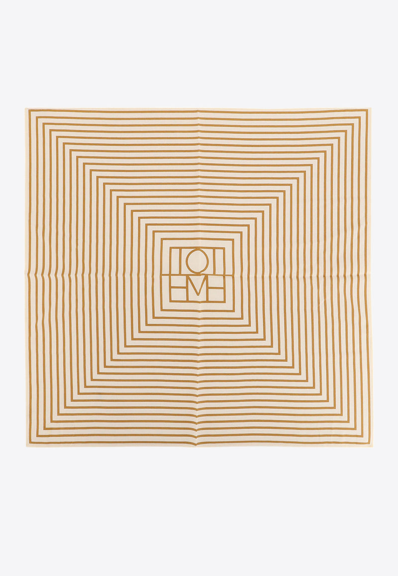 Toteme Monogram Silk Foulard Beige 2247019800_199