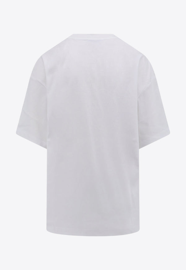 Lanvin Logo Patch Crewneck T-shirt White TS0022J207_01