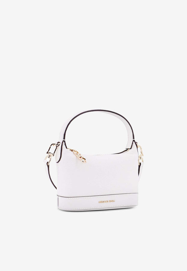 Michael Kors Small Wythe Leather Crossbody Bag White 32R4GWGC5L_085