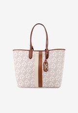 Michael Kors Large Eliza Empire Monogram Tote Bag White 30H3GZAT7B_099