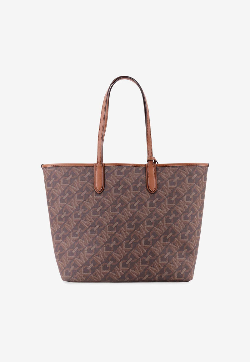 Michael Kors Large Eliza Empire Monogram Tote Bag Brown 30H3GZAT7B_227