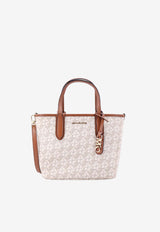 Michael Kors Eliza Monogram Tote Bag White 30R4GZAT0B_099