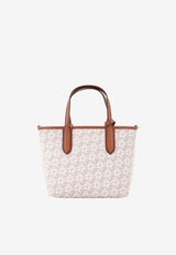 Michael Kors Eliza Monogram Tote Bag White 30R4GZAT0B_099