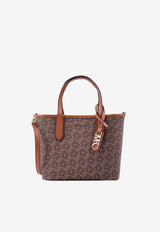 Michael Kors Eliza Monogram Tote Bag Brown 30R4GZAT0B_227