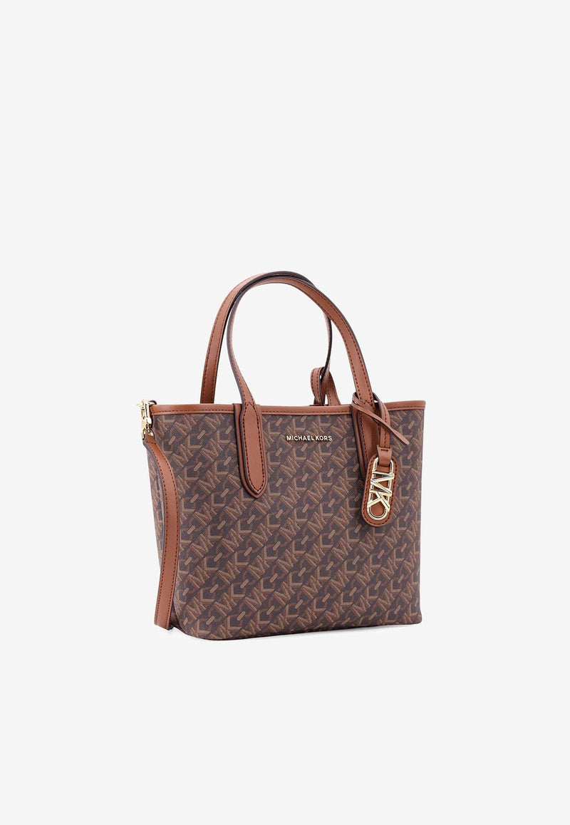 Michael Kors Eliza Monogram Tote Bag Brown 30R4GZAT0B_227