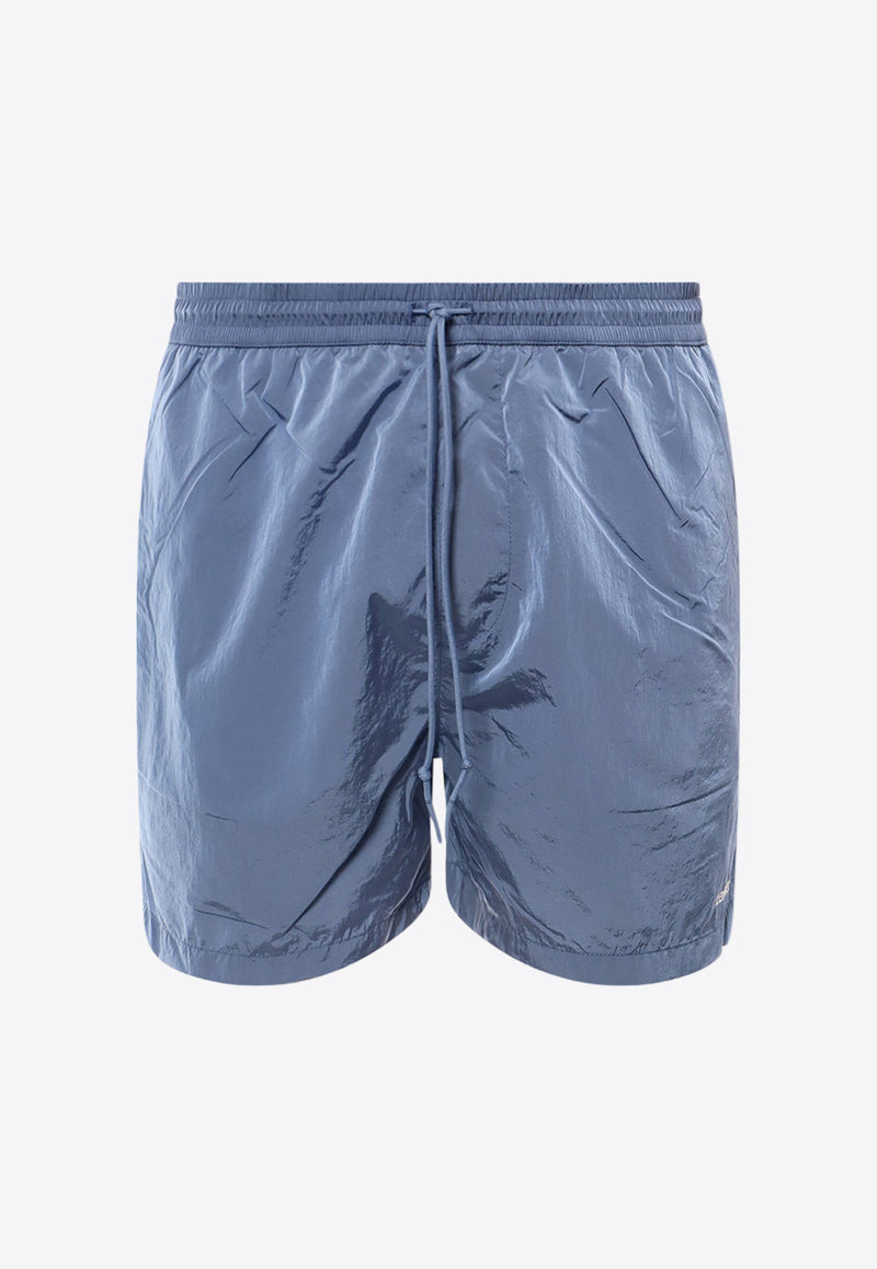 Carhartt Wip Tobes Logo Embroidered Swim Shorts Blue I032973_22HXX