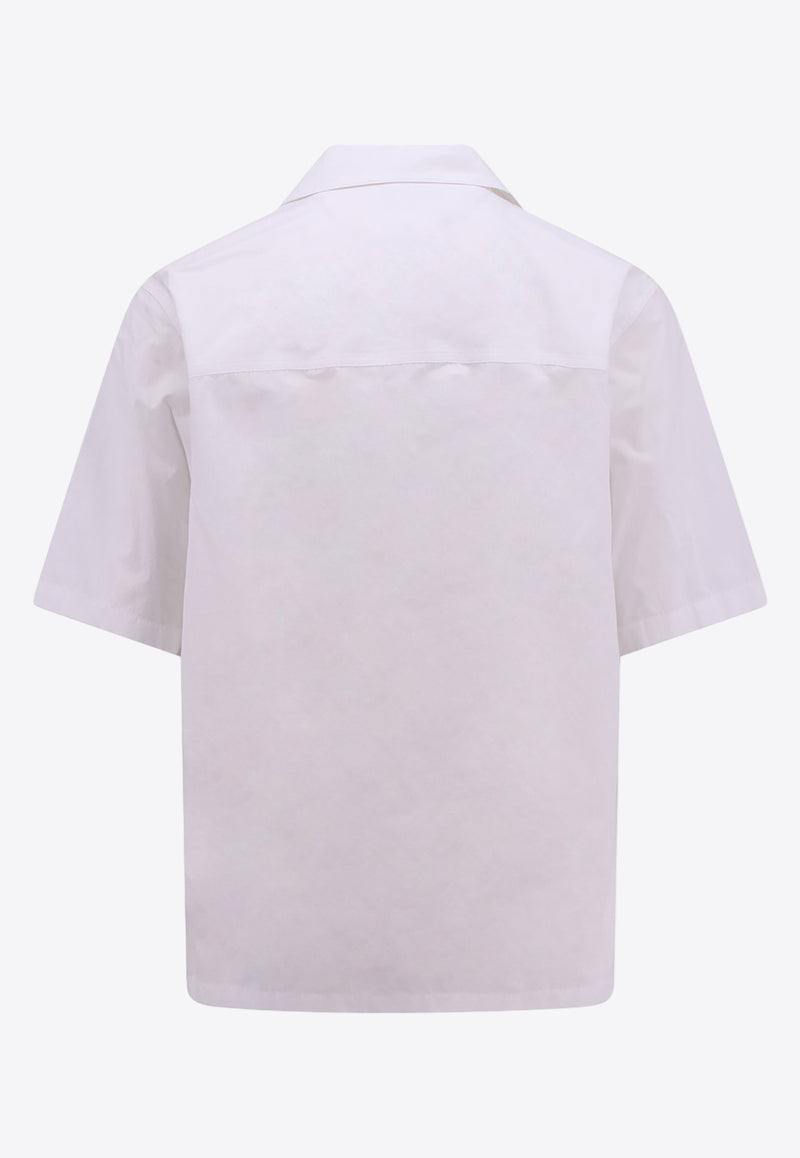 Jil Sander Short-Sleeved Bowling  Shirt White J47DL0106J45127_100