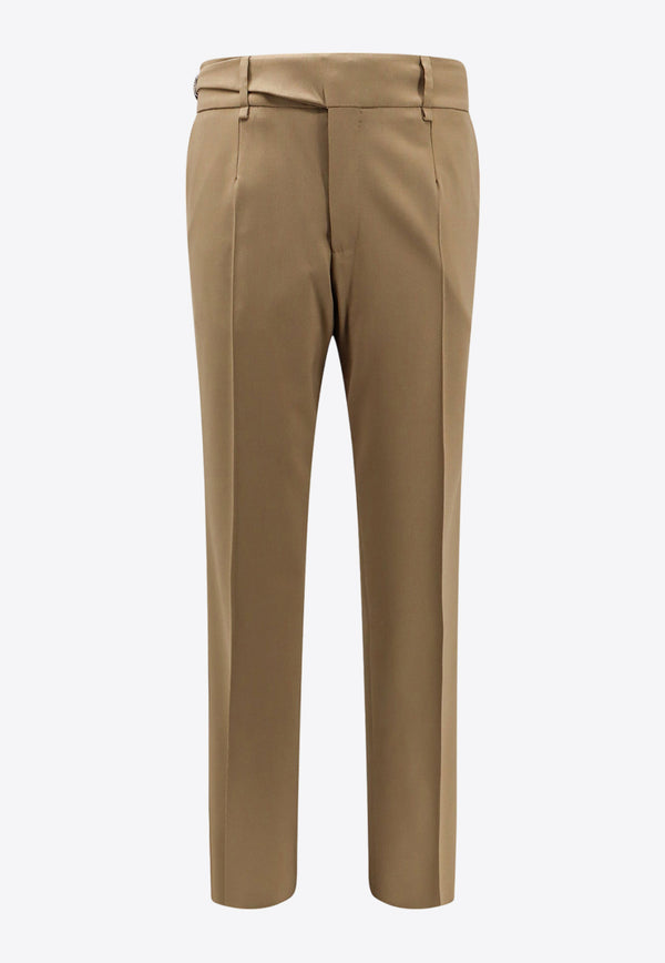 Dolce & Gabbana Straight-Leg Tailored Pants Beige GP07DTFUBGC_M0172