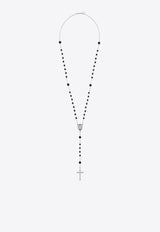 Dolce & Gabbana Rosary Necklace with Natural Gemstones Silver WNG101W0001_87655