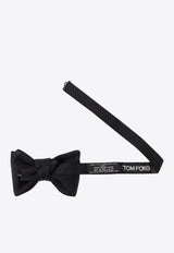 Tom Ford Honeycomb Satin Bow Tie Black SRM003VRP03_LB999
