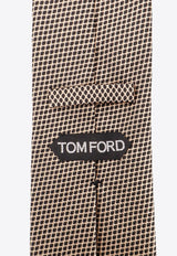 Tom Ford Jacquard Silk Tie Beige STE001SPP127_IG664