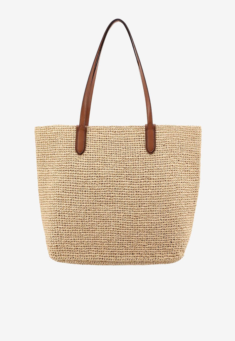 Michael Kors Eliza Raffia Tote Bag Natural 30S4SZAT4O_969