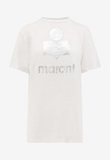 Isabel Marant Etoile Zewel Logo Print T-shirt White TS0001FBA1N10E_20WH