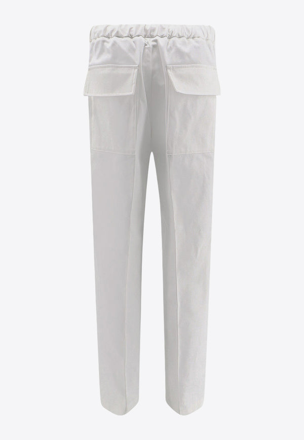 Jil Sander Raised-Seam Straight-Leg Pants White J21KA0012J45217_100