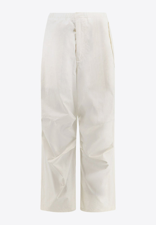 Jil Sander Knee-Pleat Oversized Pants White J21KA0147J45218_105