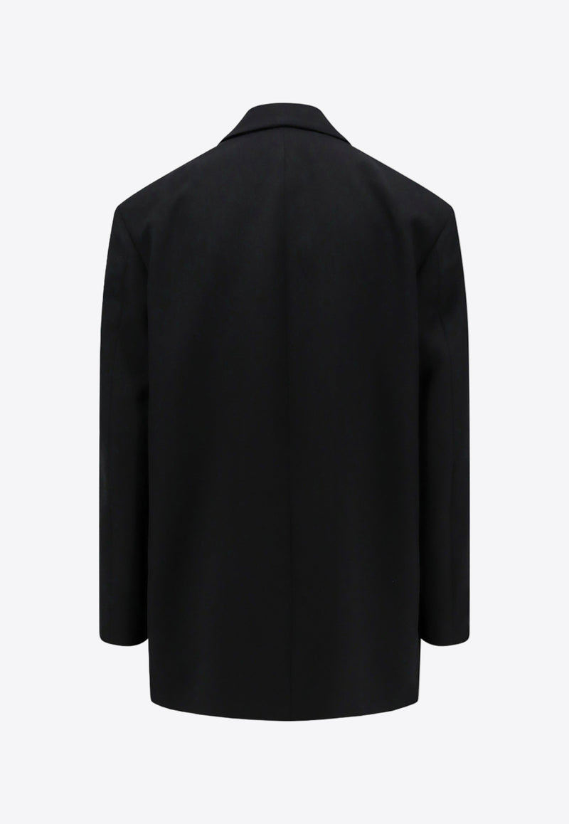 Jil Sander Oversized Single-Breasted Wool Blazer Black J22BN0168J40002_001